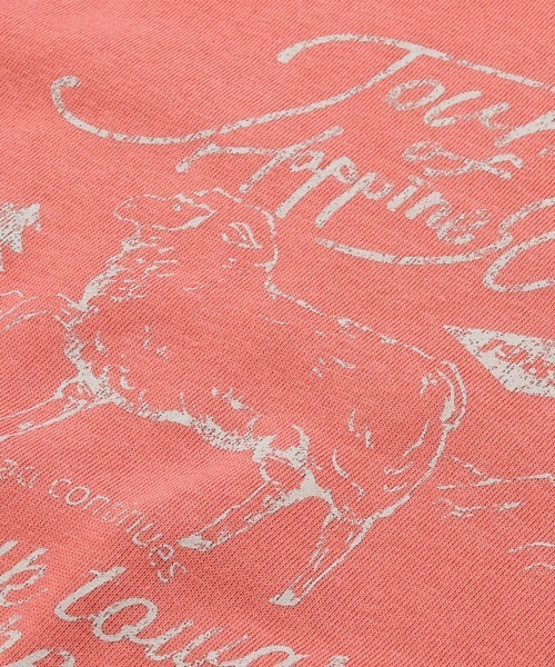 KRIFF MAYER Lady's Collection(クリフメイヤーレディースコレクション)の「のび~る裏毛 異素材切替ラグランスウェット / プルオーバー(ストレッチ・サーマル・ヴィンテージ風)(スウェット・レディース・オートミール/チャコール/カラフル/ピンク・MEDIUM/LARGE)」の20枚目の写真