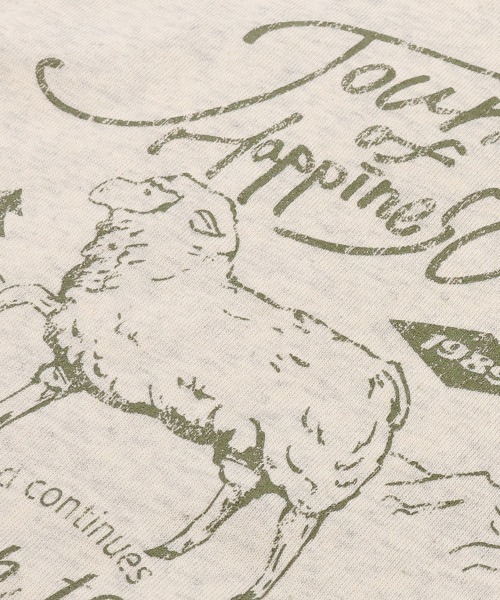 KRIFF MAYER Lady's Collection(クリフメイヤーレディースコレクション)の「のび~る裏毛 異素材切替ラグランスウェット / プルオーバー(ストレッチ・サーマル・ヴィンテージ風)(スウェット・レディース・オートミール/チャコール/カラフル/ピンク・MEDIUM/LARGE)」の22枚目の写真