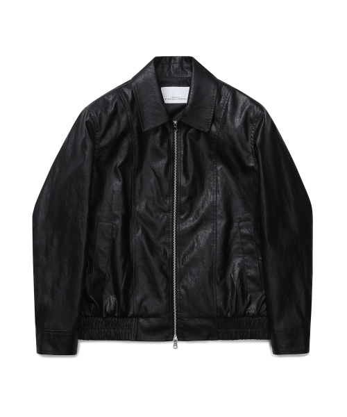 CONNECT KINLOCH(コネクトキンロック)の「シンセティックレザー ルーズフィットブルゾン(ブラック)(ブルゾン・メンズ・その他・MEDIUM/LARGE/X-LARGE)」の2枚目の写真