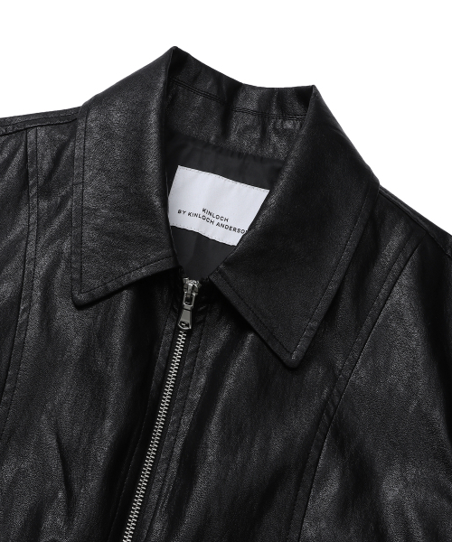 CONNECT KINLOCH(コネクトキンロック)の「シンセティックレザー ルーズフィットブルゾン(ブラック)(ブルゾン・メンズ・その他・MEDIUM/LARGE/X-LARGE)」の4枚目の写真