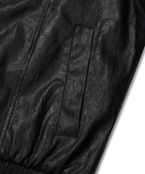 CONNECT KINLOCH(コネクトキンロック)の「シンセティックレザー ルーズフィットブルゾン(ブラック)(ブルゾン・メンズ・その他・MEDIUM/LARGE/X-LARGE)」の5枚目の写真