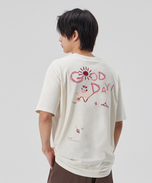 [グッドデイ]コットンルーズフィット半袖Tシャツ_バターミルク