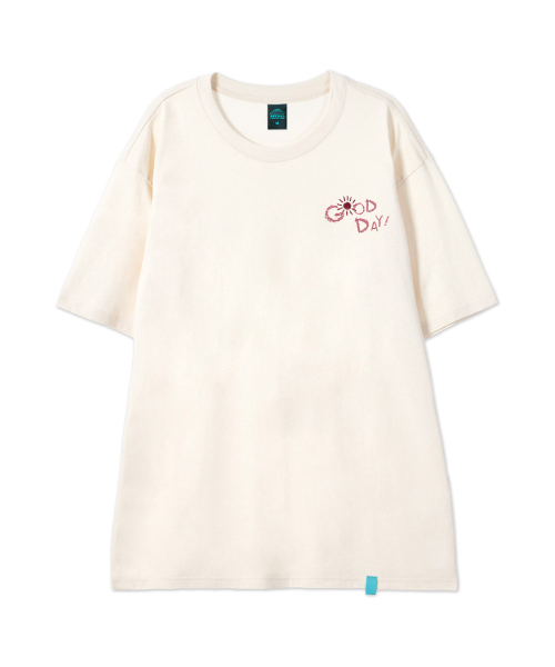 ASTRAL PROJECTION（アストラルプロジェクション）の「[グッドデイ]コットンルーズフィット半袖Tシャツ_バターミルク（Tシャツ/カットソー・メンズ・その他・LARGE/MEDIUM/X-LARGE/XX-LARGE）」の3枚目の写真