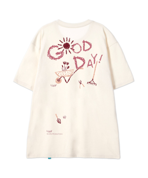 ASTRAL PROJECTION（アストラルプロジェクション）の「[グッドデイ]コットンルーズフィット半袖Tシャツ_バターミルク（Tシャツ/カットソー・メンズ・その他・LARGE/MEDIUM/X-LARGE/XX-LARGE）」の4枚目の写真
