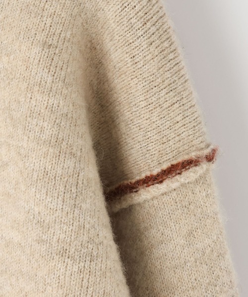 LOWRYS FARM（ローリーズファーム）の「バイカラーハイネックニットプルオーバーＬＳ　625124（ニット/セーター・レディース・ベージュ/ブラウン/グレー・FREE）」の20枚目の写真