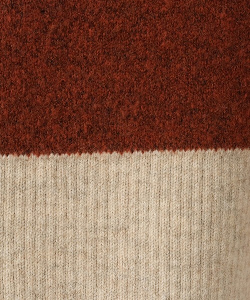 LOWRYS FARM（ローリーズファーム）の「バイカラーハイネックニットプルオーバーＬＳ　625124（ニット/セーター・レディース・ベージュ/ブラウン/グレー・FREE）」の21枚目の写真