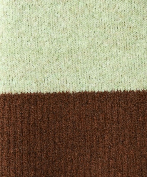 LOWRYS FARM（ローリーズファーム）の「バイカラーハイネックニットプルオーバーＬＳ　625124（ニット/セーター・レディース・ベージュ/ブラウン/グレー・FREE）」の16枚目の写真