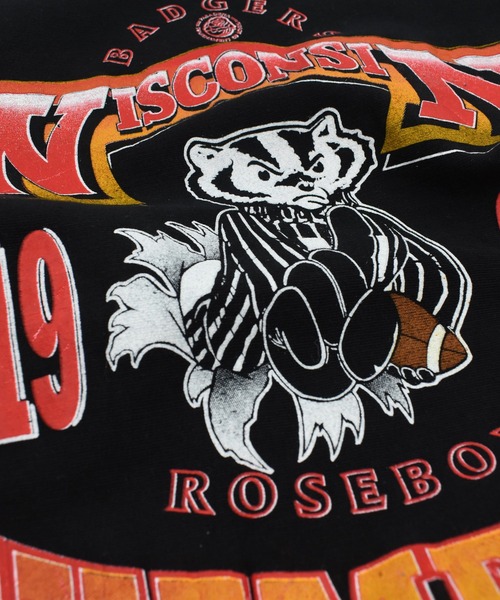 LABORATORY R(ラボラトリーアール)の「【USED】90’s REBEL “WISCONSIN CHAMPIONS” リバースタイプ スウェット(スウェット・メンズ・ブラック・X-LARGE)」の3枚目の写真
