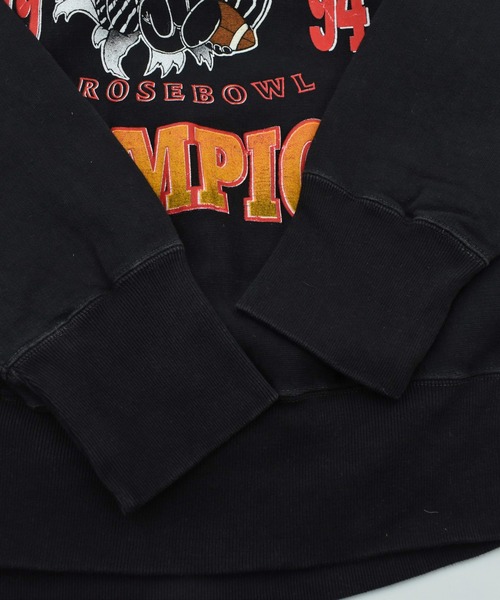 LABORATORY R(ラボラトリーアール)の「【USED】90’s REBEL “WISCONSIN CHAMPIONS” リバースタイプ スウェット(スウェット・メンズ・ブラック・X-LARGE)」の5枚目の写真