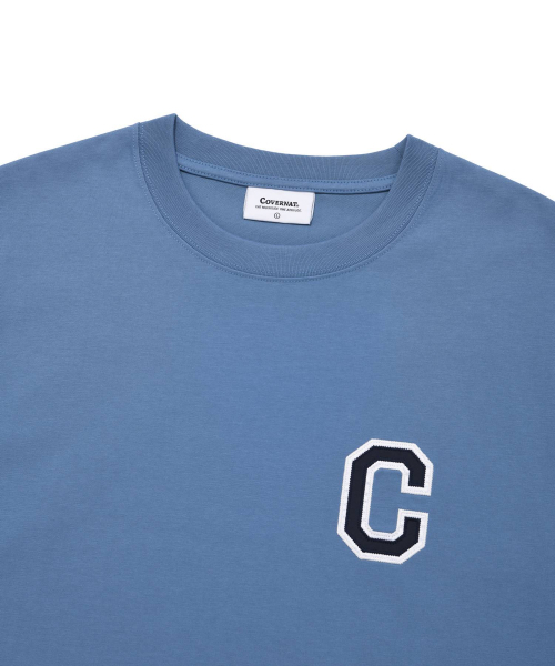 COVERNAT（カバーナット）の「シャインCロゴTシャツライトブルー（Tシャツ/カットソー・レディース・その他・X-SMALL/XX-LARGE/LARGE/MEDIUM/SMALL/X-LARGE）」の3枚目の写真