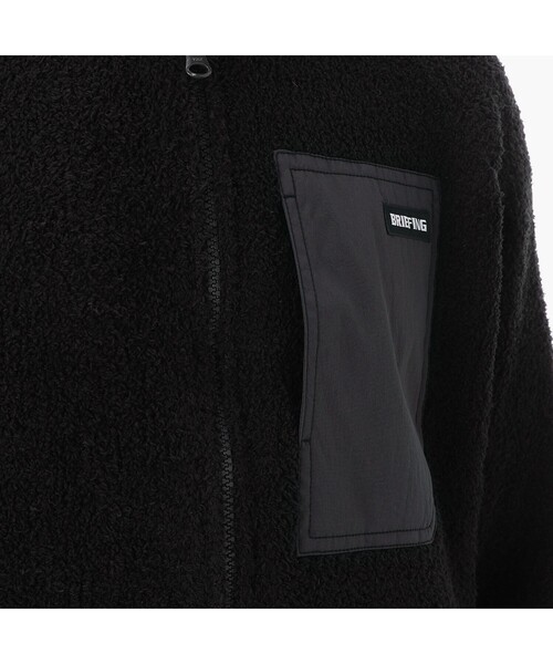 BRIEFING(ブリーフィング)の「LW KNIT FLEECE PARKA(ブルゾン・メンズ・ブラック・L/M)」の6枚目の写真