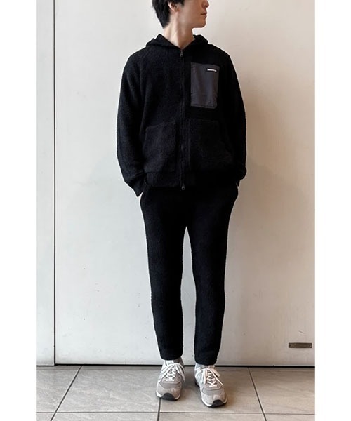 BRIEFING(ブリーフィング)の「LW KNIT FLEECE PARKA(ブルゾン・メンズ・ブラック・L/M)」の2枚目の写真