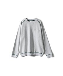 Sugarpine Raglan Sweatshirt Melange Gray Green