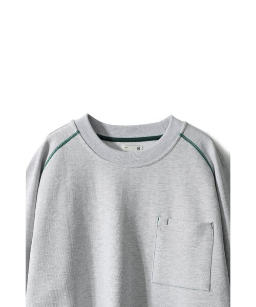 HORLISUN（ホーリーサン）の「Sugarpine Raglan Sweatshirt Melange Gray Green（スウェット・レディース・その他・LARGE/SMALL/MEDIUM）」の2枚目の写真