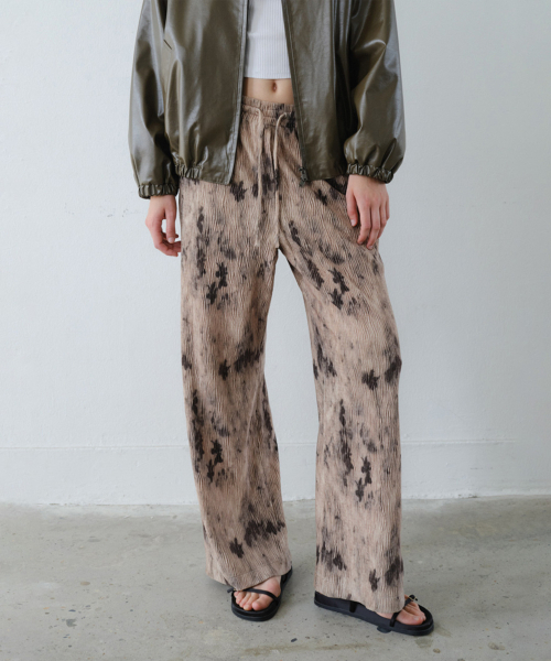 EN OR(エンオール)の「SMUDGE VELOUR BANDING PANTS - BEIGE(その他パンツ・レディース・その他・FREE)」の1枚目の写真
