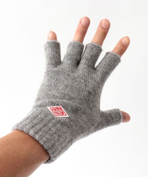 DANTON/ダントン】WOOL KNIT FINGERLESS GLOVES DT-H0307 GPW（手袋