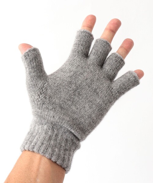 DANTON/ダントン】WOOL KNIT FINGERLESS GLOVES DT-H0307 GPW（手袋