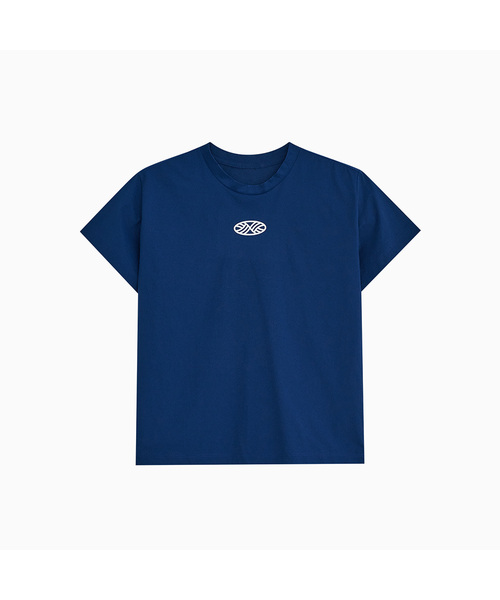 MENASOO(ミナス)の「VENODE Small Track Logo Active Tshirts_Blue (Crop Fit)(Tシャツ/カットソー・レディース・ブルー・1/2)」の1枚目の写真