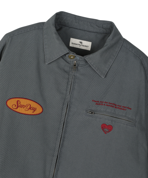 SUNDAY FRUIT MARKET(サンデーフルーツマーケット)の「MARKET VINTAGE WORK JACKET BLUE(デニムジャケット・メンズ・その他・SMALL/MEDIUM/LARGE)」の3枚目の写真