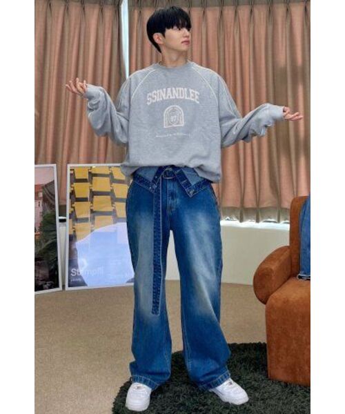 SSIN AND LEE(シンアンドリー)の「97 カレッジパイピングショートスウェットシャツメランジグレー(スウェット・メンズ・その他・LARGE/MEDIUM)」の16枚目の写真
