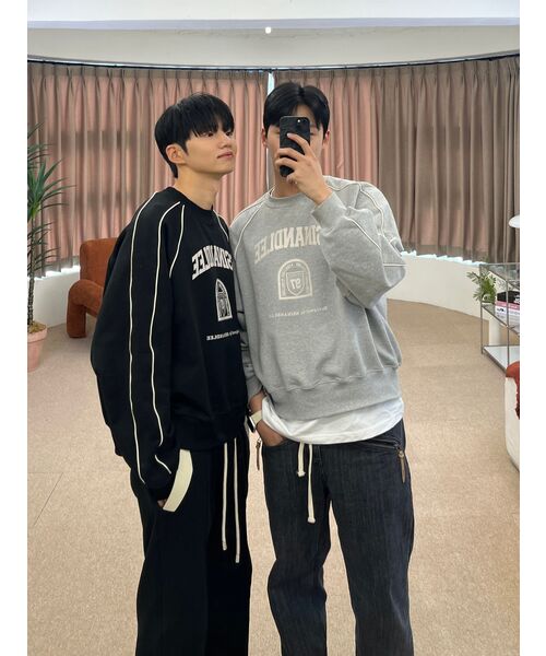 SSIN AND LEE(シンアンドリー)の「97 カレッジパイピングショートスウェットシャツメランジグレー(スウェット・メンズ・その他・LARGE/MEDIUM)」の20枚目の写真