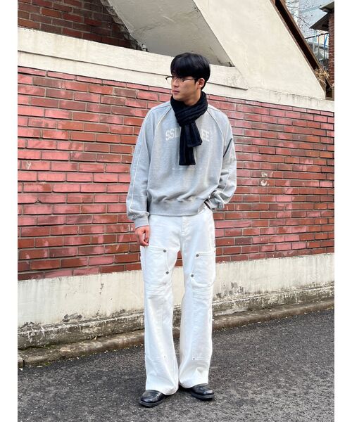SSIN AND LEE(シンアンドリー)の「97 カレッジパイピングショートスウェットシャツメランジグレー(スウェット・メンズ・その他・LARGE/MEDIUM)」の22枚目の写真