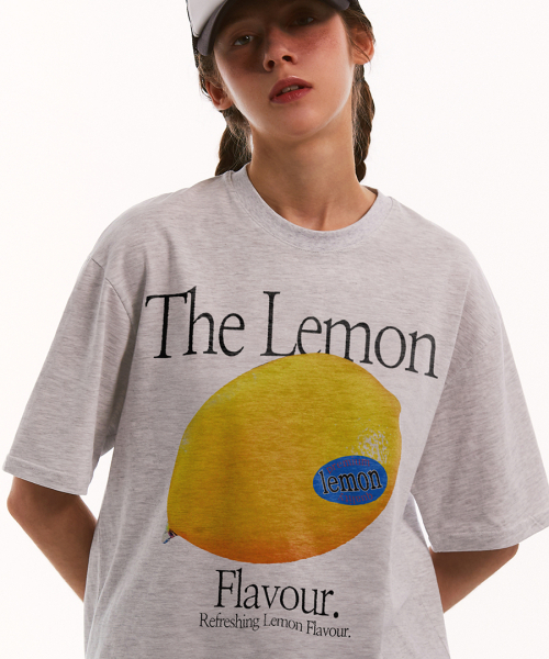MATCHGLOBE(マッチグローブ)の「カラー レモン オーバーサイズ Tシャツ (ライトメランジ)(Tシャツ/カットソー・レディース・その他・FREE)」の1枚目の写真