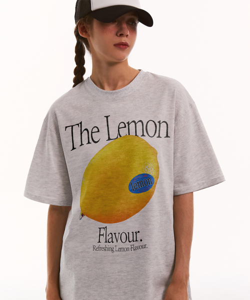 MATCHGLOBE(マッチグローブ)の「カラー レモン オーバーサイズ Tシャツ (ライトメランジ)(Tシャツ/カットソー・レディース・その他・FREE)」の4枚目の写真