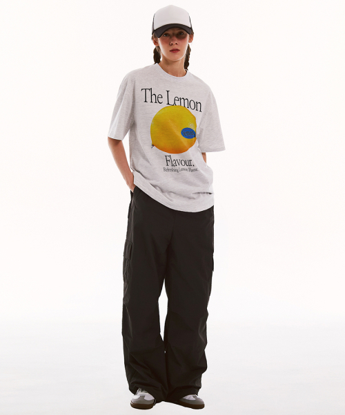 MATCHGLOBE(マッチグローブ)の「カラー レモン オーバーサイズ Tシャツ (ライトメランジ)(Tシャツ/カットソー・レディース・その他・FREE)」の5枚目の写真