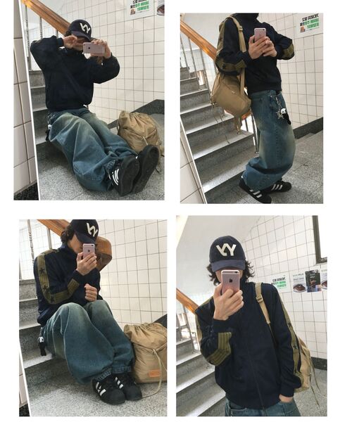 AOTT(アンアウトピット)の「ウォッシュドバンディングビッグバルーンデニムパンツライトブルー(デニムパンツ・レディース・その他・MEDIUM/LARGE/X-LARGE/SMALL)」の10枚目の写真