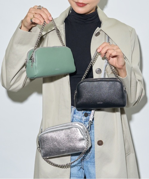 LAZY SUSAN（レイジースーザン）の「ショルダーバッグ　トリオ（ショルダーバッグ・レディース・ライトグリーン/シルバー/ブラック・FREE）」の17枚目の写真