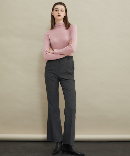 manavis7（マナビスセブン）の「ABC ブーツカットスラックス [チャコール]（スラックス・レディース・チャコール・SMALL/MEDIUM）」の2枚目の写真