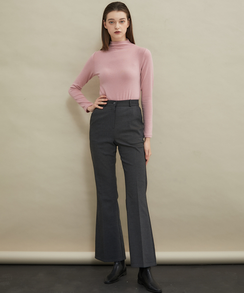 manavis7（マナビスセブン）の「ABC ブーツカットスラックス [チャコール]（スラックス・レディース・チャコール・SMALL/MEDIUM）」の3枚目の写真