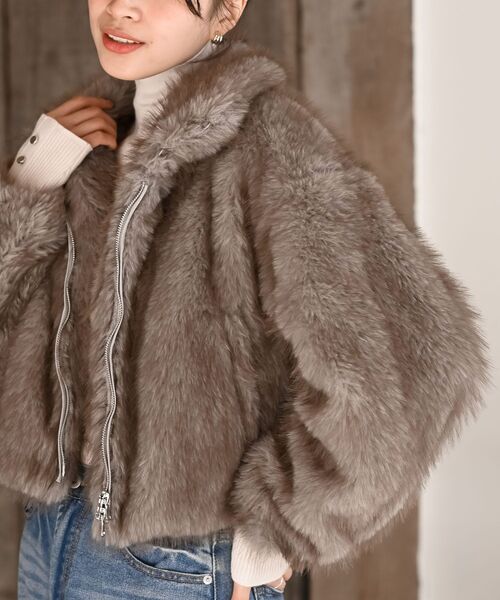 ミックスファー2WAYブルゾン（ブルゾン）｜rps（アールピーエス