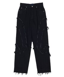 SSERPE（セルぺ）の「comma denim pants black（デニムパンツ）」