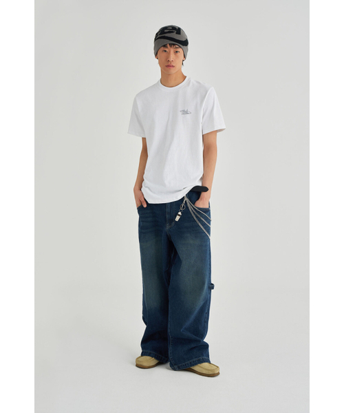 AEIAEIAE（エイエイエ）の「ウォッシュドデニムパンツ[ブルー]（デニムパンツ・レディース・その他・1/2）」の3枚目の写真