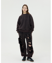 LEVHEARTED（レブハティッド）の「エスプレッシーボ スクラッチ スウェットパンツ - ブラック（スウェットパンツ）」