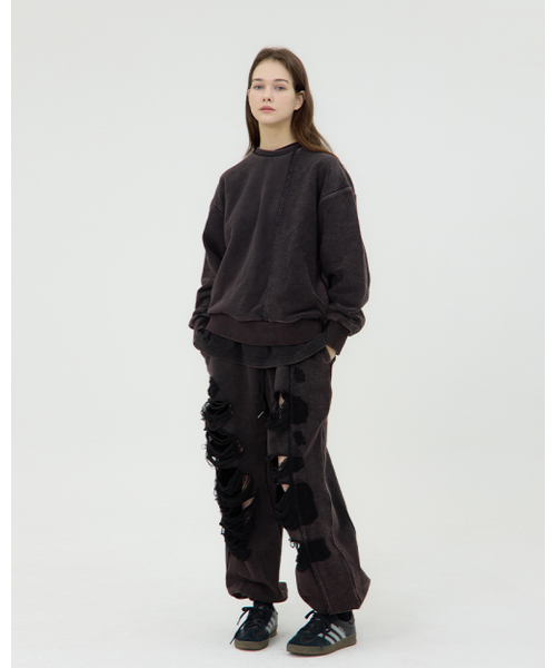 LEVHEARTED(レブハティッド)の「エスプレッシーボ スクラッチ スウェットパンツ - ブラック(スウェットパンツ・レディース・ブラック・FREE)」の3枚目の写真