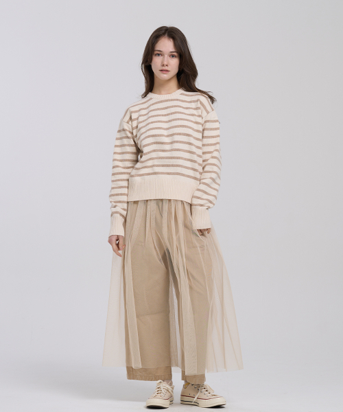 LEVHEARTED（レブハティッド）の「カントゥスワイドパンツ - ベージュ（その他パンツ・レディース・Beige・01(36)/02(38)）」の3枚目の写真