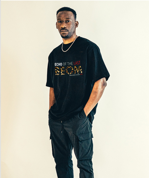 BEOM(ボム)の「韓国 ロゴ オーバーサイズ Tシャツ ブラック(Tシャツ/カットソー・メンズ・その他・1/2)」の2枚目の写真
