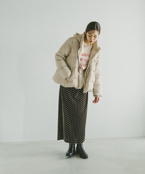 GLOBAL WORK（グローバルワーク）の「毛玉になりにくいロゴプルオーバー/612328（ニット/セーター・レディース・グレー/グレイッシュベージュ/ブラウン・MEDIUM/LARGE）」の11枚目の写真