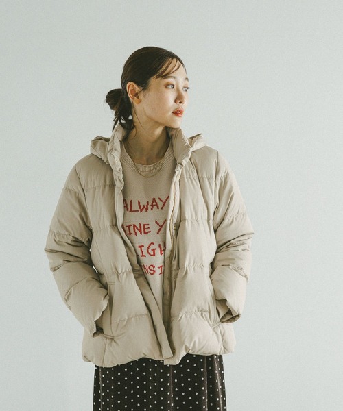 GLOBAL WORK（グローバルワーク）の「毛玉になりにくいロゴプルオーバー/612328（ニット/セーター・レディース・グレー/グレイッシュベージュ/ブラウン・MEDIUM/LARGE）」の16枚目の写真