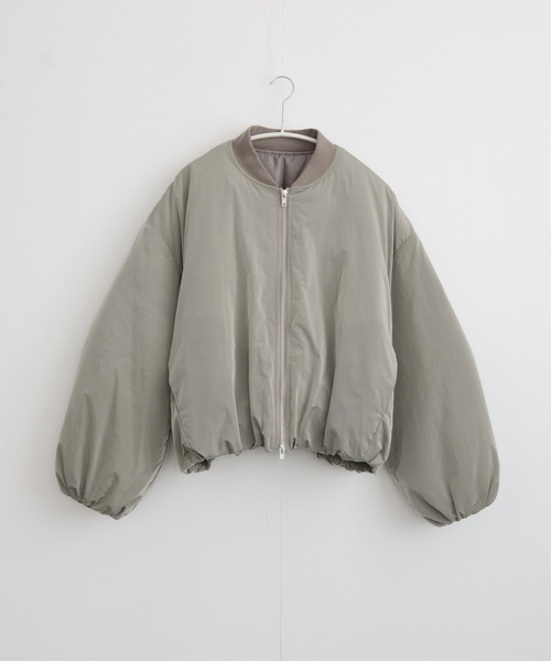 for/c(フォーシー)の「中わたはっ水ブルゾン【サスティナブル】(ブルゾン・レディース・ブラック/ライトカーキ・L/M)」の12枚目の写真