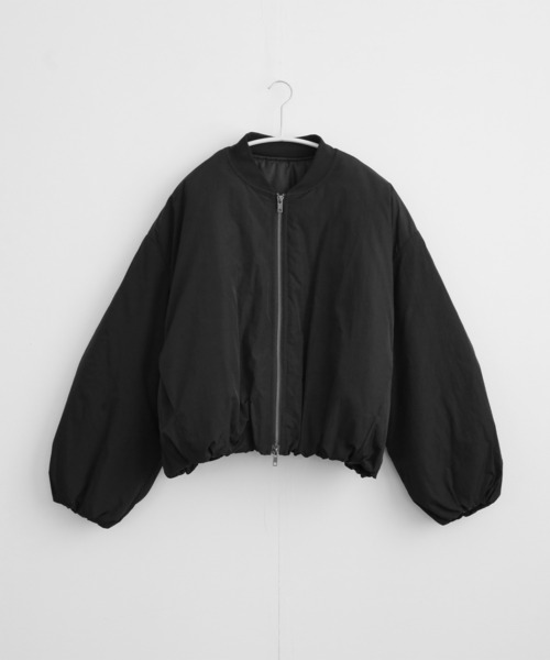 for/c(フォーシー)の「中わたはっ水ブルゾン【サスティナブル】(ブルゾン・レディース・ブラック/ライトカーキ・L/M)」の13枚目の写真
