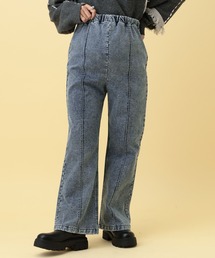 LEPSIM | 【産前・産後対応】マタニティ/裏起毛デニムフレアパンツ 625611(マタニティウェア/グッズ)