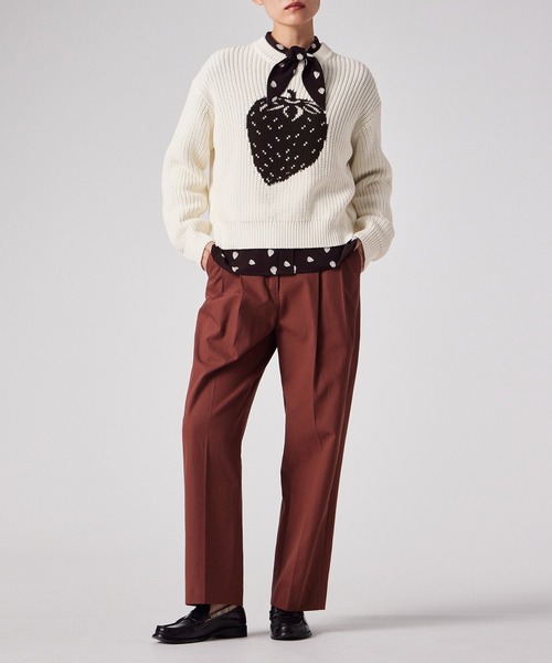 Paul Smith(ポールスミス)の「ウィメンズ"Graphic Strawberry"ニット / 165202 680N(ニット/セーター・レディース・ホワイト・MEDIUM)」の7枚目の写真