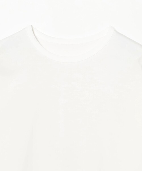 Demi-Luxe BEAMS(デミルクス ビームス)の「コットンキュプラ ラウンドヘム ロングスリーブ Tシャツ(Tシャツ/カットソー・レディース・ホワイト/ブラック・ONE SIZE)」の14枚目の写真