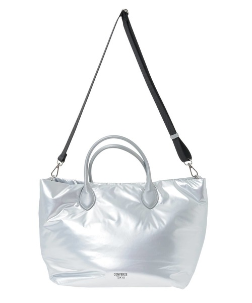 CONVERSE TOKYO(コンバーストウキョウ)の「PADDED 2WAY TOTE BAG(ショルダーバッグ・レディース・シルバー・FREE)」の11枚目の写真