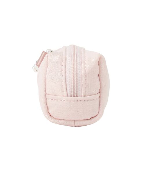 Maison de FLEUR（メゾンドフルール）の「リボンジャカードパールビジューロングポーチ（ポーチ・レディース・ブラック/ピンク・FREE）」の7枚目の写真