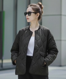 Pt18kg（プラチナイチハチキログラム）の「ノーカラーキルティングジャケット（ノーカラージャケット）」